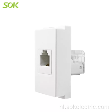 RJ11 4wires Tel Socket Outlet Modular voor kunststof